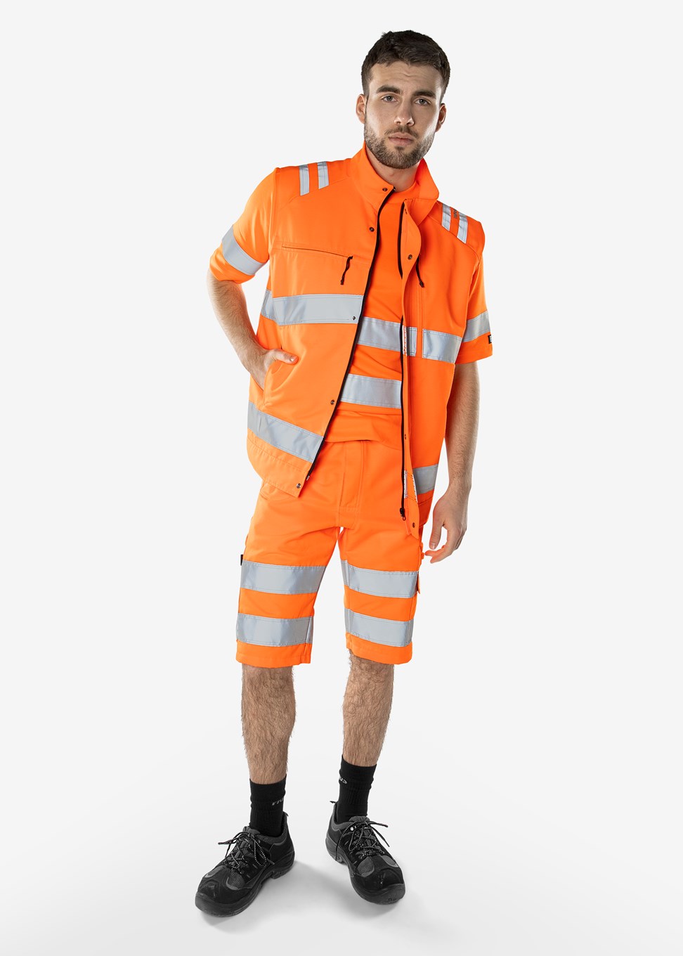 High Vis Green Weste Kl Gplu