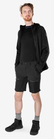 Carbon semistretch outdoor shorts  3 Fristads Outdoor Small