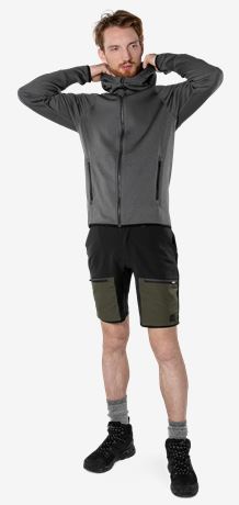 Carbon semistretch outdoor shorts  4 Fristads Outdoor