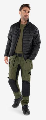 Green quilted jacket 4101 GRP 3 Fristads Small