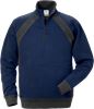 Acode sweatshirt med kort lynlås 1755 2 Marine/Grå Fristads  Miniature