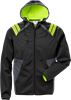 Hooded softshell jacket 7461 BON 1 Black/ Grey Fristads  Miniature