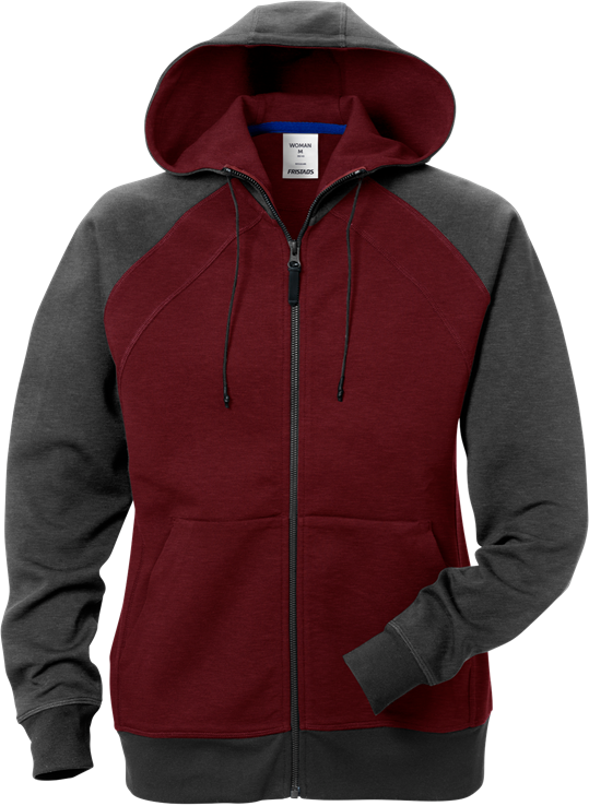 Acode sweatshirt-jacka med huva 1760 DF, dam