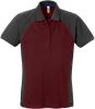 Acode Polo shirt Woman 7651 PIQ 1 Wine red/Grey Fristads  Miniature