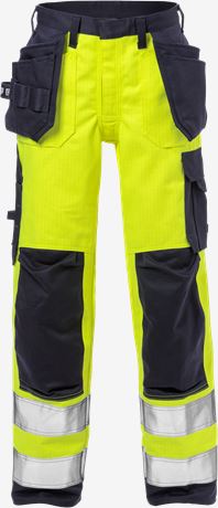 Flame high vis craftsman trousers woman class 2 2589 FLAM 1 Fristads