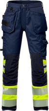 Hi Vis håndværker stretch bukser dame kl 1 2709 1 Fristads Small