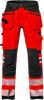 High vis craftsman stretch trousers class 2 2707 PLU 3 Hi Vis Red/Black Fristads  Miniature