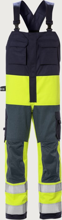 Spodnie ogrodniczki high vis Flame klasa 2 1584 FLAM 1 Fristads
