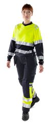 Flamestat high vis long sleeve t-shirt woman class 1 7108 TFL  3 Fristads Small