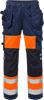 Hi Vis Håndværkerbukser dame kl.1 2129 1 Hi-Vis Orange/Marine Fristads  Miniature