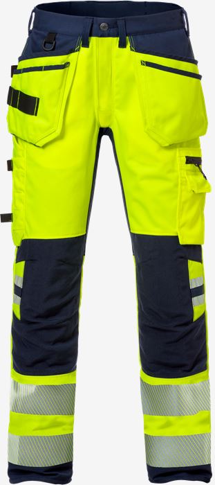 High vis rakentajan stretch housut lk 2 2707 PLU Fristads Medium