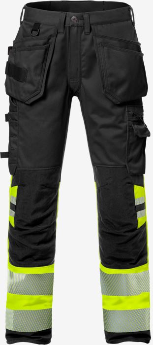 High vis rakentajan stretch housut lk 1 2706 PLU Fristads Medium