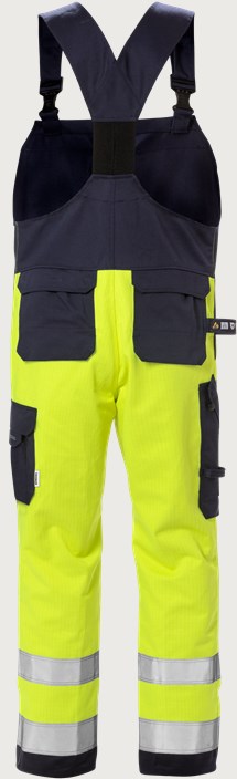 Spodnie ogrodniczki high vis Flame klasa 2 1584 FLAM 2 Fristads