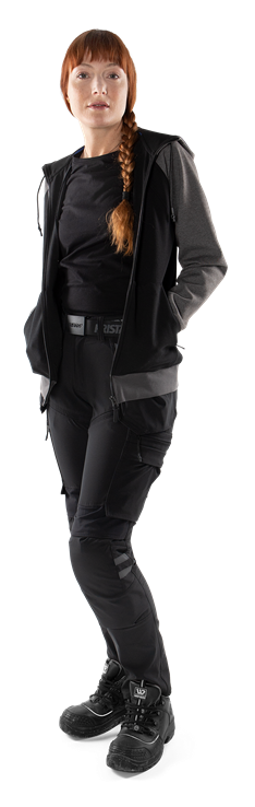 Acode sweatshirt-jacka med huva 1760 DF, dam