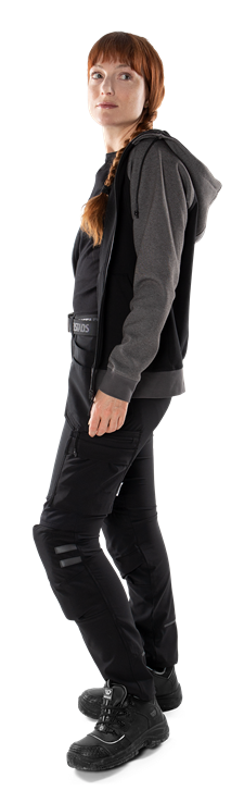 Acode sweatshirt-jacka med huva 1760 DF, dam