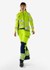 High vis Green craftsman stretch trousers woman class 2 2664 GSTP 3 Fristads Small