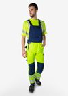  HiVis Green stretch overalls klasse 2 1031 GSTP 3 Fristads Small
