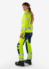 High vis Green craftsman stretch trousers woman class 2 2664 GSTP 4 Fristads Small