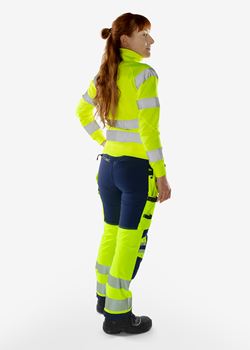 High Vis Green Handwerker Stretchhose Damen Kl. 2 2664 GSTP Fristads Medium