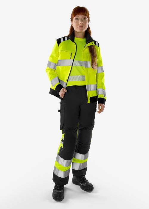 High vis Green housut naisten LK 1 2652 GPLU Fristads Medium