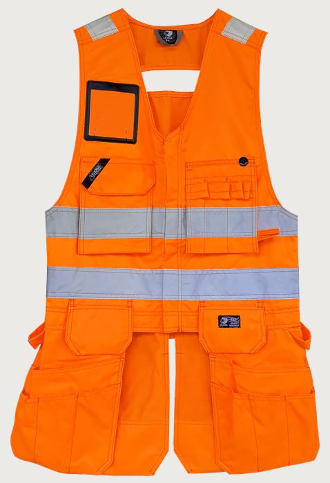 Riipputaskuliivi HiVis  Leijona Medium