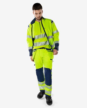 High vis Green craftsman stretch trousers class 2 2644 GSTP 3 Fristads