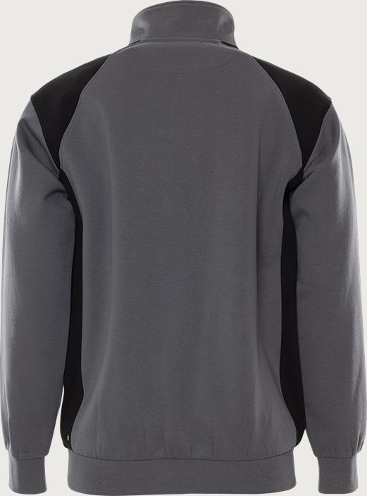  Green Genser med halv glidelås 7048 GSM 2 Fristads