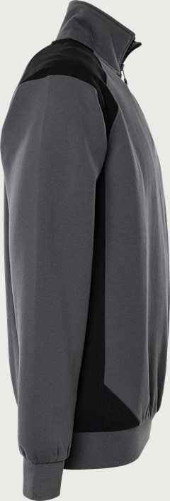  Green Genser med halv glidelås 7048 GSM 4 Fristads