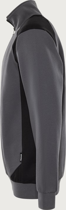  Green Genser med halv glidelås 7048 GSM 3 Fristads