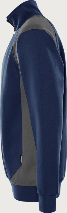 Green Sweat-shirt zip court 7048 GSM 3 Fristads