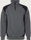 Green Sweater met korte rits 7048 GSM