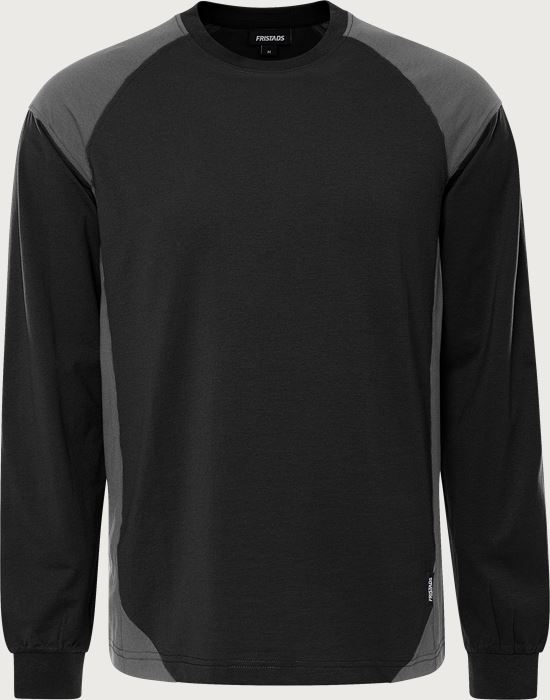 Green heavy langærmet T-shirt 7071 GTM Fristads Medium