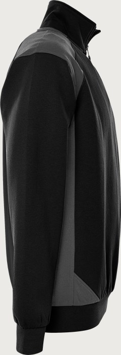  Green Genser med halv glidelås 7048 GSM 7 Fristads