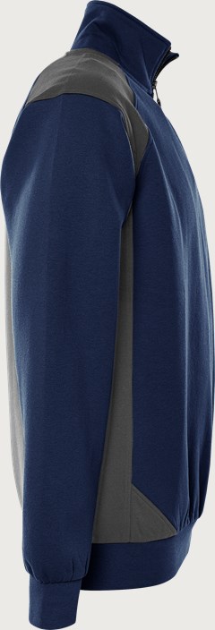 Green Sweat-shirt zip court 7048 GSM 4 Fristads