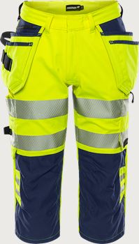 High Vis Stretch-3/4-Hose Kl. 2 2666 GSTP Fristads Medium