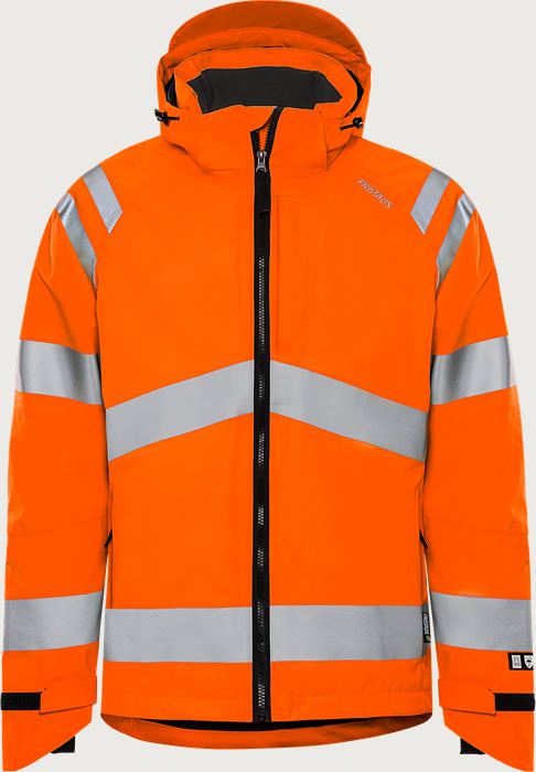 High vis Green stretch shell jacket class 3 4680 GLPS Fristads Medium