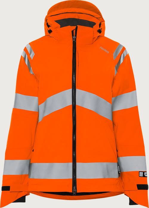 High vis Green stretch shell jacket woman class 3 4681 GLPS Fristads Medium