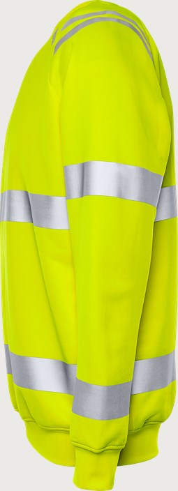 High vis Green sweatshirt class 3 7862 GPSW 7 Fristads