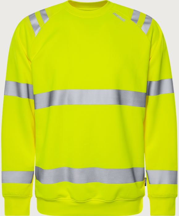High vis Green sweatshirt class 3 7862 GPSW Fristads Medium