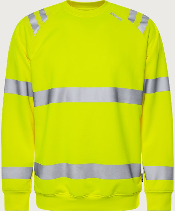 High vis Green sweatshirt class 3 7862 GPSW 5 Fristads
