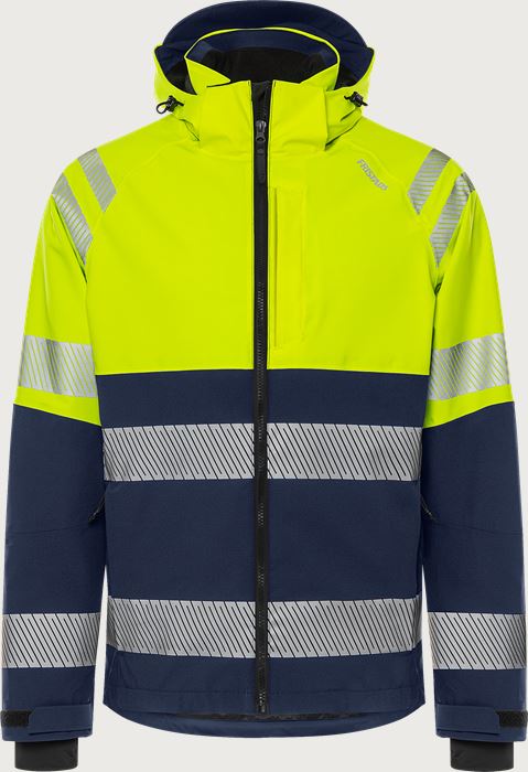 High vis Green stretch shell jacket class 1 4690 GLS Fristads Medium