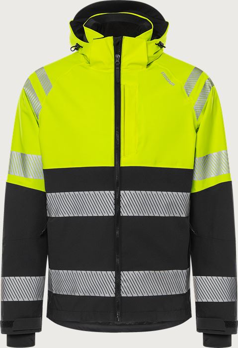 High vis Green stretch shell jacket class 1 4690 GLS Fristads Medium