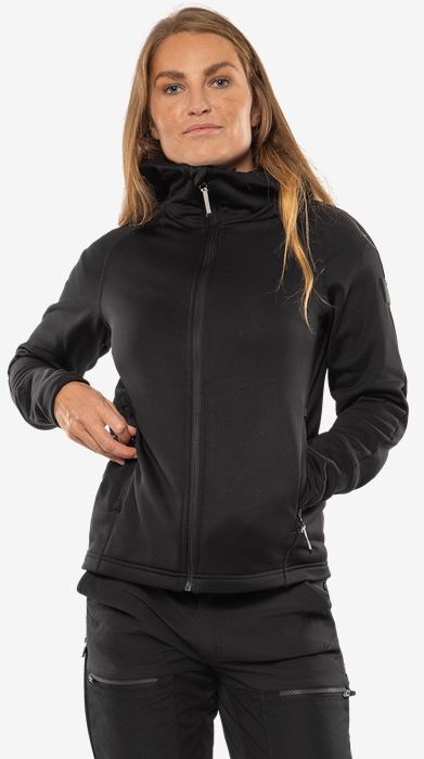 Cobalt Polartec® power stretch® hoodie dames Fristads Outdoor Medium