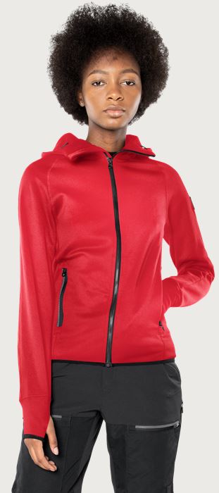 Calcium Polartec® power stretch hoodie, dam Fristads Outdoor Medium