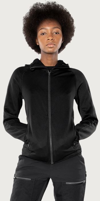 Calcium Polartec® power stretch hoodie, dam Fristads Outdoor Medium
