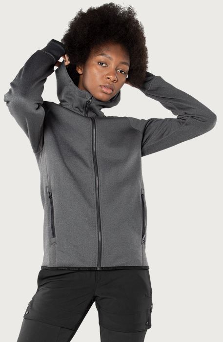 Calcium Polartec® power stretch hoodie, dam Fristads Outdoor Medium
