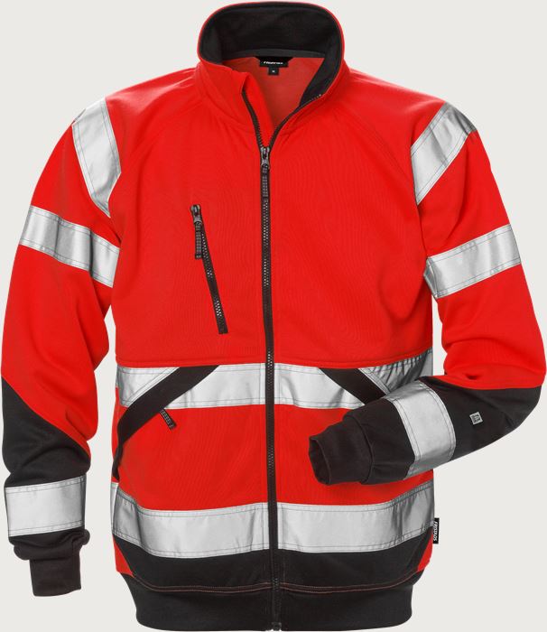 High vis sweatshirt jacket class 3 7426 SHV Fristads Medium