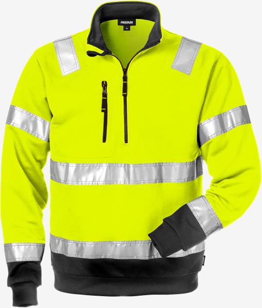 Felpa 1/2 zip High Vis. CL. 3 728 BPV Fristads Medium