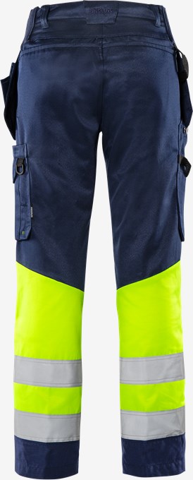 Hi Vis håndværkerbukser dame klasse 1 2670 GPLU 2 Fristads