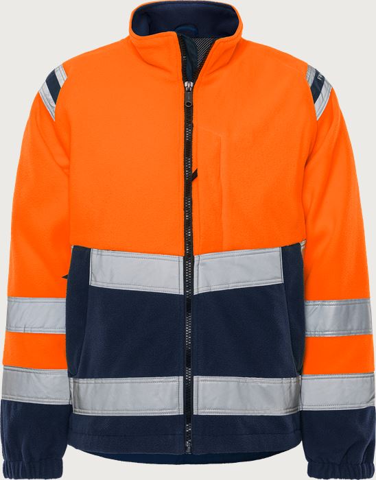 High vis windproof fleece jacket class 3 4041 FE Fristads Medium
